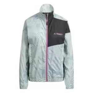 adidas Terrex Trail Wind Ladies Running Jacket - Grey