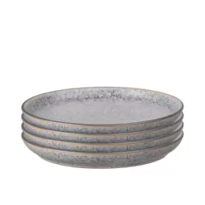 Studio Grey 4 Piece Medium Coupe Plate Set