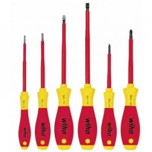 Wiha SoftFinish VDE Screwdriver set 6 Piece Slot, Phillips