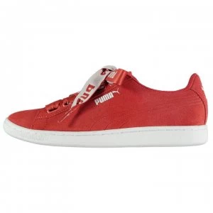 Puma Vikky Ribbon Trainers Ladies - Red Coral