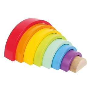 LEGLER Small Foot Large Rainbow Building Blocks Wooden Toy