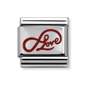 Nomination Classic Silver & Red Enamel Limitless Love Charm