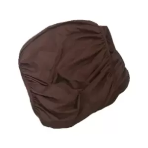 Belledorm Faux Suede Divan Base Wrap (15in) (Single) (Chocolate Brown) - Chocolate Brown