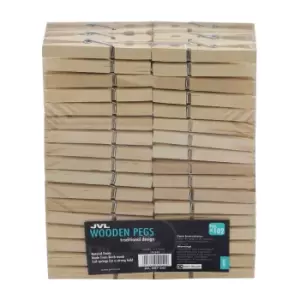 Jvl Birch Wood Pegs, Pack Of 102