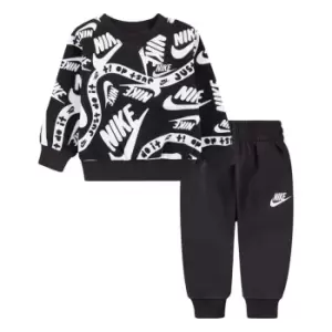 Nike NSW AOP Crw Set Bb41 - Black