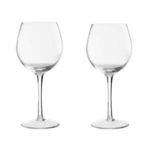 Premier Housewares Set of 2 Long Stem Gin Glasses - Clear