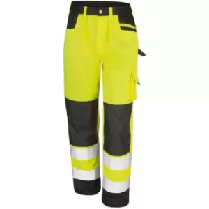 Result - Safeguard Adults Unisex Hi Viz Cargo Trousers (m) (Hi-Vis Yellow) - Hi-Vis Yellow