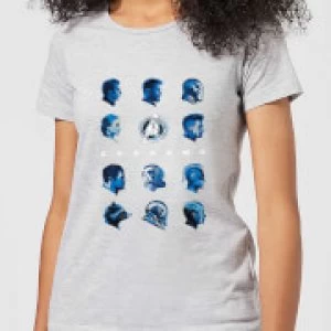 Avengers: Endgame Heads Womens T-Shirt - Grey - 3XL