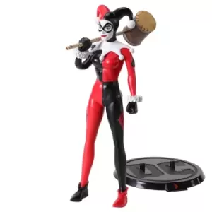 Noble Collection DC Comics Harley Quinn Jester BendyFig 7" Action Figure