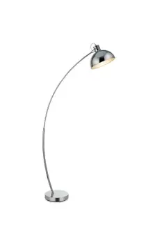 Arco Curved Arched Standing Floor Lamp With Bell Shade,