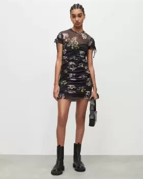 AllSaints Giorgia Eugenia Floral Mini Dress