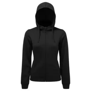 TriDri Womens/Ladies Spun Dyed Hoodie (XXS) (Black)