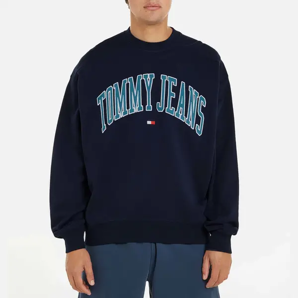 Tommy Jeans Boxy Varsity Cotton Sweatshirt - XL