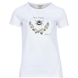 Barbour Womens Bowland Tee White 14