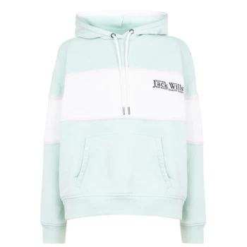 Jack Wills Pitfield Colour Block Hoodie - Green