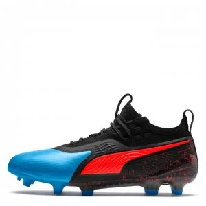 Puma One 19.1 FG Football Boots - Blue/Red/Black