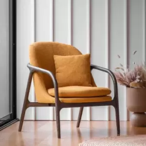 Gallery Direct Kadey Armchair Ochre 680X840X830Mm