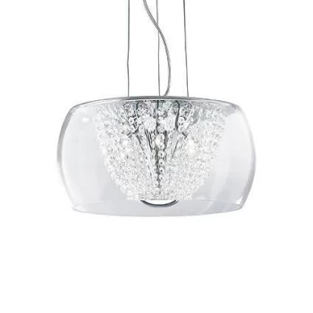 Audi 6 Light Small Ceiling Pendant Chrome, G9