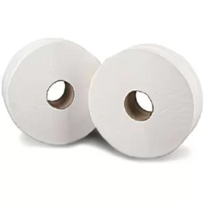 Mini Jumbo White 2-Ply Toilet Roll 150 Metres (Pack of 12) J26150