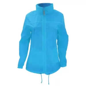 B&C Womens/Ladies Sirocco Lightweight Windproof, Showerproof & Water Repellent Jacket (XL) (Atoll)