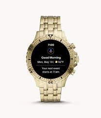 Fossil Q Lcd 'Garrett HR' SmartWatch - FTW4039 - GOLD