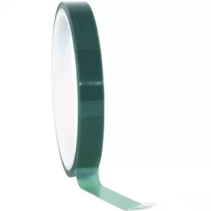 Toolcraft 291B15L66C Green Polyester Silicone Tape 15mm x 66m