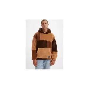 Levis Jigsaw Pieced Hoodie Shaved Ch - Brown