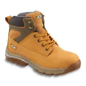 Jcb Fast Track Honey Safety Boots, Size 6