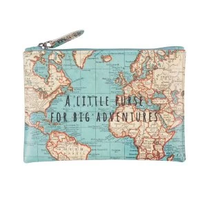 Sass & Belle Vintage Map Little Purse For Big Adventures