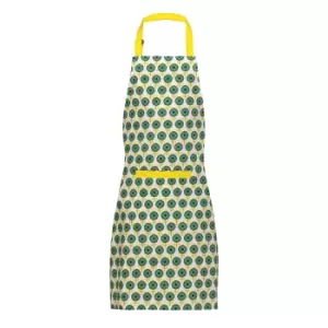 Apron in Green Flower Print