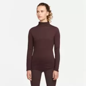 Nike DriFit Rib Top Womens - Brown