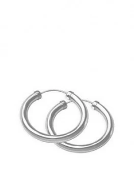 The Love Silver Collection The Love Silver 24Mm Chunky Tube Hoops