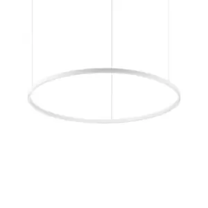 ORACLE Slim DALI Dimmable Round 90cm Integrated LED Pendant Ceiling Light White, 3000K