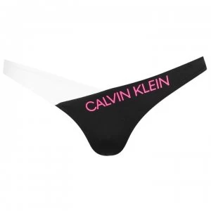 Calvin Klein Colour Block Bikini Bottoms - Black BEH