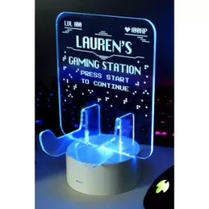 Personalised Gaming Controller Holder LED Colour Changing Light