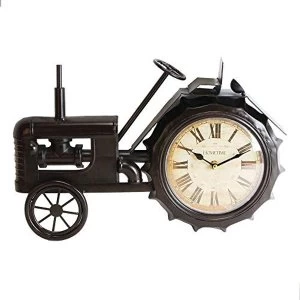 Hometime Vintage Mantel Clock - Tractor