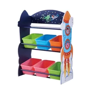 Fantasy Fields - Toy Furniture - Outer Space Toy Organizer With Storage Bins