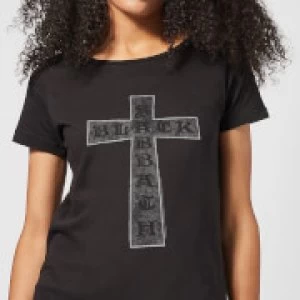 Black Sabbath Cross Womens T-Shirt - Black - XL