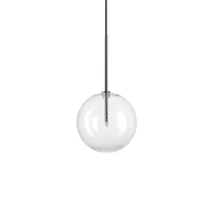 EQUINOXE 20cm Globe Pendant Ceiling Light Chrome