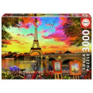 Sunset in Paris Jigsaw Puzzle (3000 Pieces)