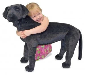 Melissa Doug Black Lab Plush.