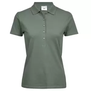 Tee Jays Womens/Ladies Luxury Stretch Short Sleeve Polo Shirt (3XL) (Leaf Green)