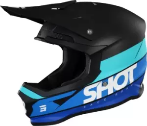 Shot Furious Story Motocross Helmet, black-blue Size M black-blue, Size M