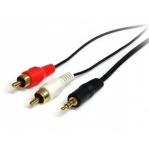 Startech 6ft Stereo Audio Cable 3.5mm Male to 2x RCA Male