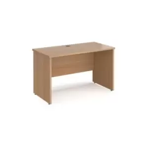 Office Desk Rectangular Desk 1200mm Panel End Leg Beech Tops 600mm Depth Maestro 25