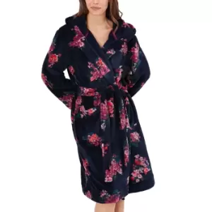 Joules Womens Rita Printed Cosy Dressing Gown Large / Extra Large