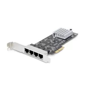 StarTech.com 4-Port 2.5Gbps NBASE-T PCIe Network Card, Intel...