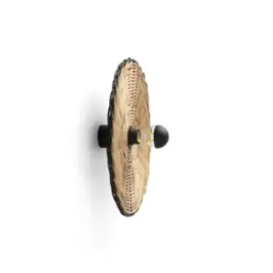 Costas 400 H70 Black, Rattan Wall / Ceiling Lamp