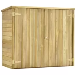 Garden Tool Shed 135x60x123cm Impregnated Pinewood Vidaxl Brown