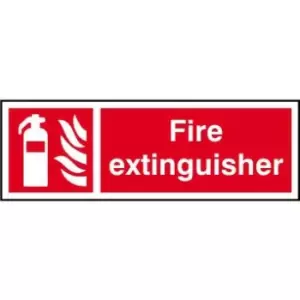 Fire extinguisher - Sign - PVC (300 x 100mm)